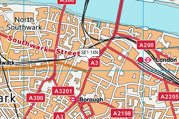 SE1 1XN map - OS VectorMap District (Ordnance Survey)