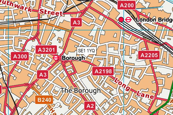 SE1 1YQ map - OS VectorMap District (Ordnance Survey) SE1 1YQ map - OS VectorMap District (Ordnance Survey)