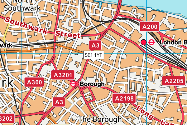 SE1 1YT map - OS VectorMap District (Ordnance Survey) SE1 1YT map - OS VectorMap District (Ordnance Survey)