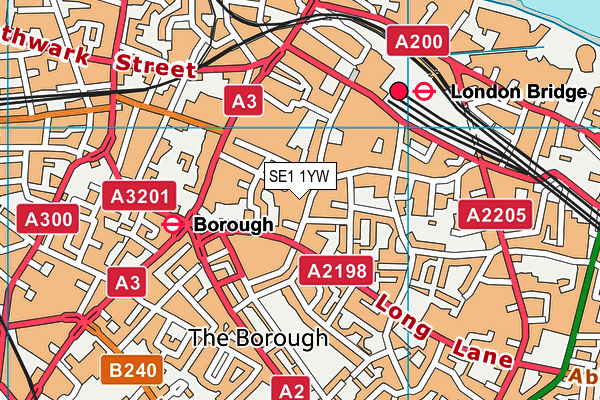 SE1 1YW map - OS VectorMap District (Ordnance Survey) SE1 1YW map - OS VectorMap District (Ordnance Survey)