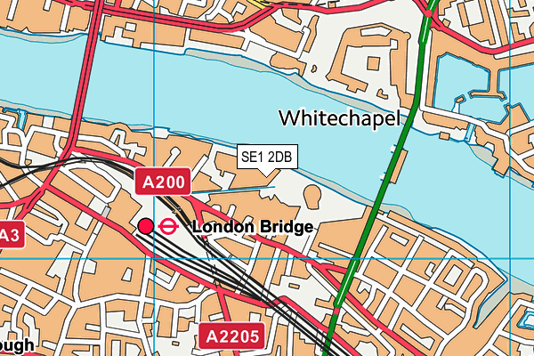 SE1 2DB map - OS VectorMap District (Ordnance Survey) SE1 2DB map - OS VectorMap District (Ordnance Survey)