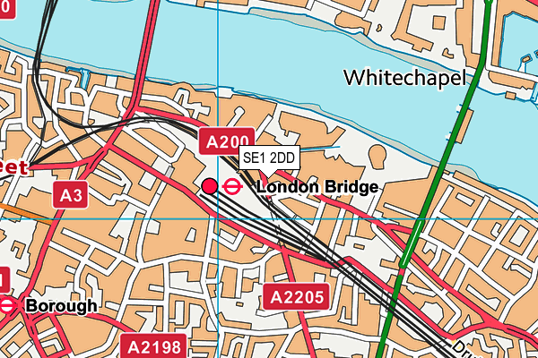 SE1 2DD map - OS VectorMap District (Ordnance Survey) SE1 2DD map - OS VectorMap District (Ordnance Survey)