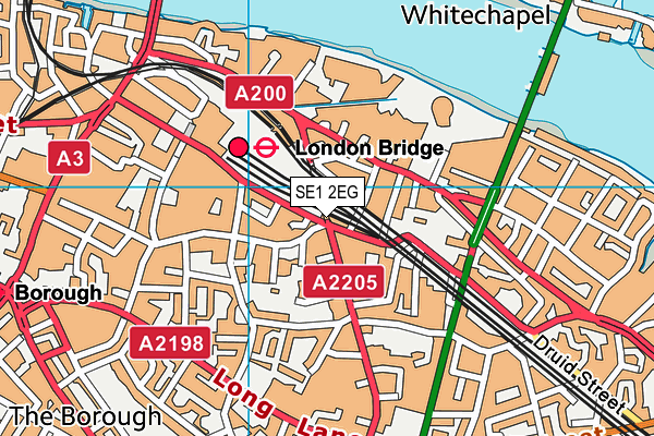 SE1 2EG map - OS VectorMap District (Ordnance Survey) SE1 2EG map - OS VectorMap District (Ordnance Survey)