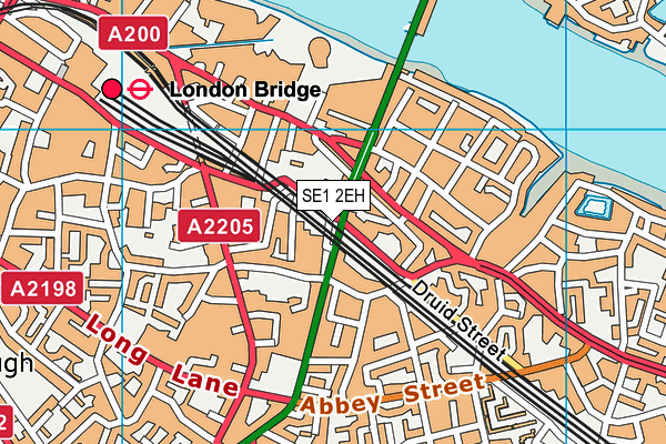 SE1 2EH map - OS VectorMap District (Ordnance Survey) SE1 2EH map - OS VectorMap District (Ordnance Survey)