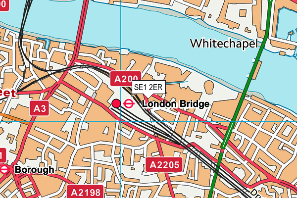 SE1 2ER map - OS VectorMap District (Ordnance Survey) SE1 2ER map - OS VectorMap District (Ordnance Survey)