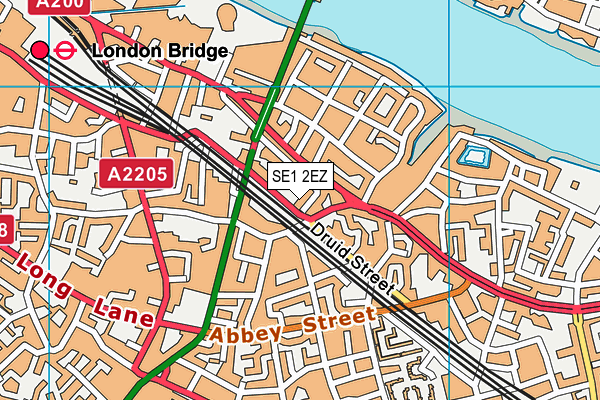 SE1 2EZ map - OS VectorMap District (Ordnance Survey) SE1 2EZ map - OS VectorMap District (Ordnance Survey)