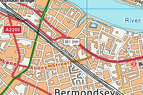SE1 2HH map - OS VectorMap District (Ordnance Survey) SE1 2HH map - OS VectorMap District (Ordnance Survey)