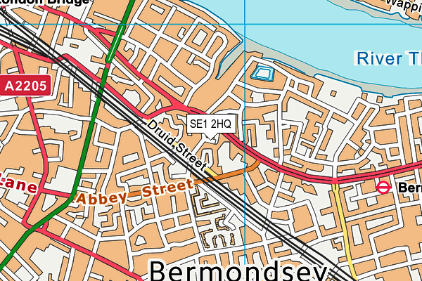SE1 2HQ map - OS VectorMap District (Ordnance Survey) SE1 2HQ map - OS VectorMap District (Ordnance Survey)