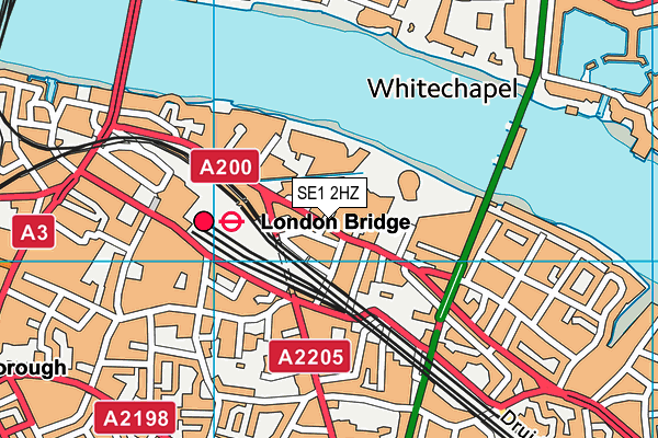 SE1 2HZ map - OS VectorMap District (Ordnance Survey) SE1 2HZ map - OS VectorMap District (Ordnance Survey)