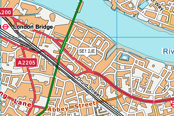SE1 2JE map - OS VectorMap District (Ordnance Survey)
