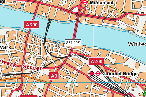 SE1 2PF map - OS VectorMap District (Ordnance Survey) SE1 2PF map - OS VectorMap District (Ordnance Survey)
