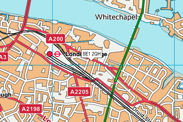 SE1 2QH map - OS VectorMap District (Ordnance Survey) SE1 2QH map - OS VectorMap District (Ordnance Survey)