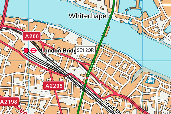 SE1 2QR map - OS VectorMap District (Ordnance Survey)