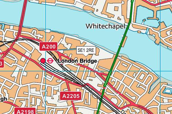 SE1 2RE map - OS VectorMap District (Ordnance Survey) SE1 2RE map - OS VectorMap District (Ordnance Survey)