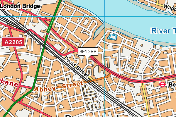 SE1 2RP map - OS VectorMap District (Ordnance Survey) SE1 2RP map - OS VectorMap District (Ordnance Survey)