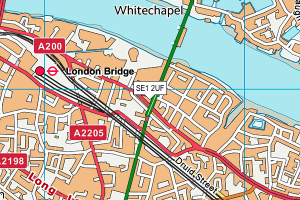 SE1 2UF map - OS VectorMap District (Ordnance Survey) SE1 2UF map - OS VectorMap District (Ordnance Survey)