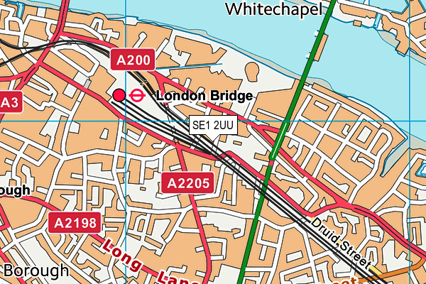 SE1 2UU map - OS VectorMap District (Ordnance Survey)