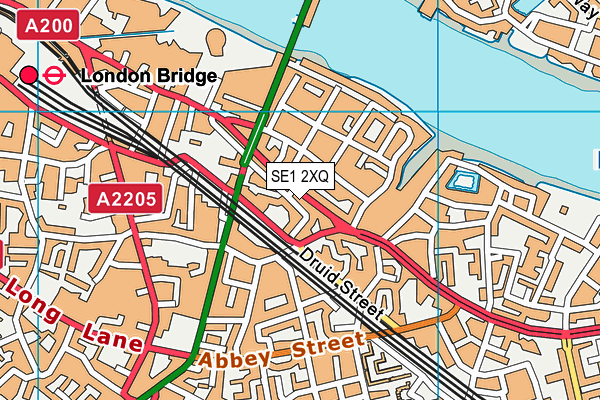 SE1 2XQ map - OS VectorMap District (Ordnance Survey) SE1 2XQ map - OS VectorMap District (Ordnance Survey)