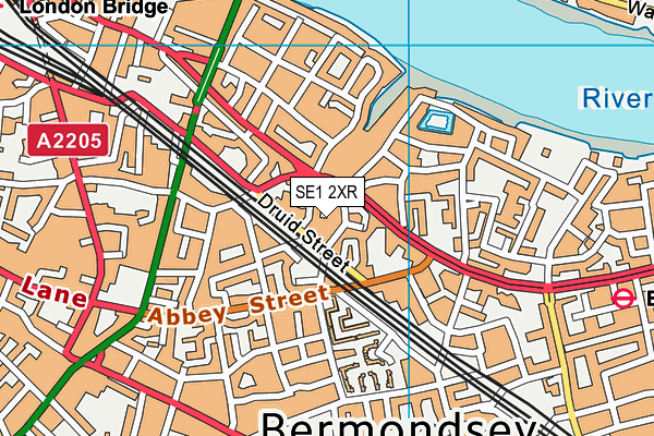 SE1 2XR map - OS VectorMap District (Ordnance Survey) SE1 2XR map - OS VectorMap District (Ordnance Survey)