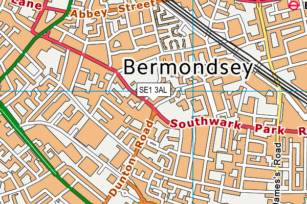 SE1 3AL map - OS VectorMap District (Ordnance Survey)