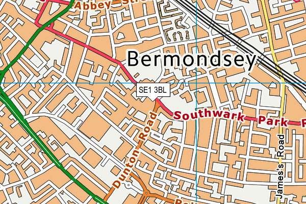 SE1 3BL map - OS VectorMap District (Ordnance Survey)