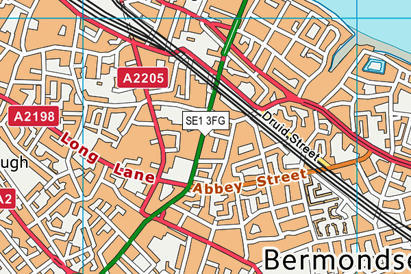 SE1 3FG map - OS VectorMap District (Ordnance Survey) SE1 3FG map - OS VectorMap District (Ordnance Survey)