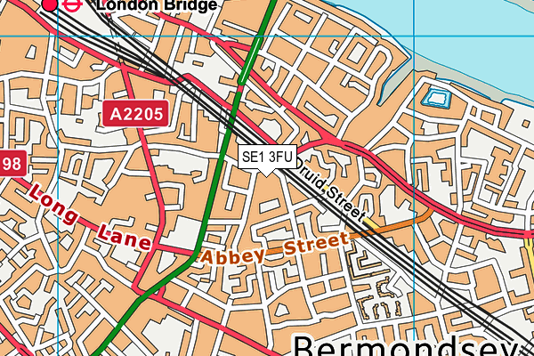 SE1 3FU map - OS VectorMap District (Ordnance Survey) SE1 3FU map - OS VectorMap District (Ordnance Survey)