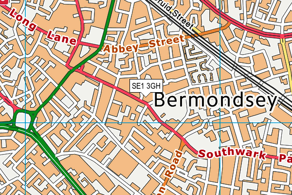 SE1 3GH map - OS VectorMap District (Ordnance Survey) SE1 3GH map - OS VectorMap District (Ordnance Survey)