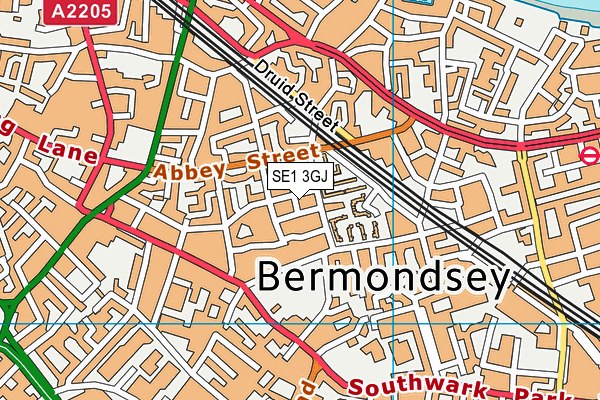 SE1 3GJ map - OS VectorMap District (Ordnance Survey) SE1 3GJ map - OS VectorMap District (Ordnance Survey)