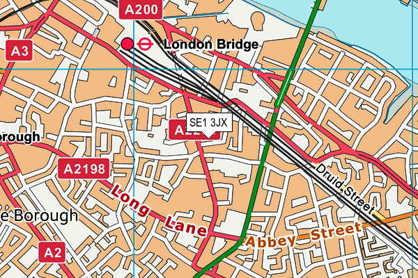 SE1 3JX map - OS VectorMap District (Ordnance Survey) SE1 3JX map - OS VectorMap District (Ordnance Survey)
