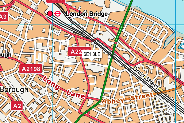 SE1 3LE map - OS VectorMap District (Ordnance Survey) SE1 3LE map - OS VectorMap District (Ordnance Survey)