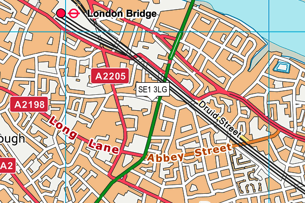 SE1 3LG map - OS VectorMap District (Ordnance Survey) SE1 3LG map - OS VectorMap District (Ordnance Survey)