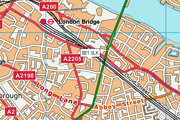 SE1 3LX map - OS VectorMap District (Ordnance Survey) SE1 3LX map - OS VectorMap District (Ordnance Survey)
