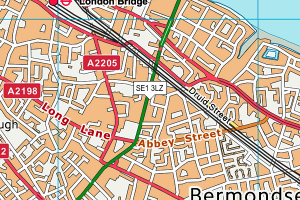 SE1 3LZ map - OS VectorMap District (Ordnance Survey) SE1 3LZ map - OS VectorMap District (Ordnance Survey)