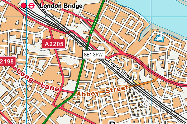 SE1 3PW map - OS VectorMap District (Ordnance Survey) SE1 3PW map - OS VectorMap District (Ordnance Survey)