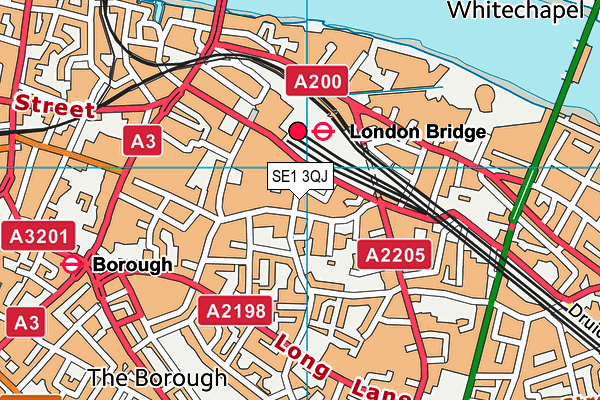 SE1 3QJ map - OS VectorMap District (Ordnance Survey) SE1 3QJ map - OS VectorMap District (Ordnance Survey)