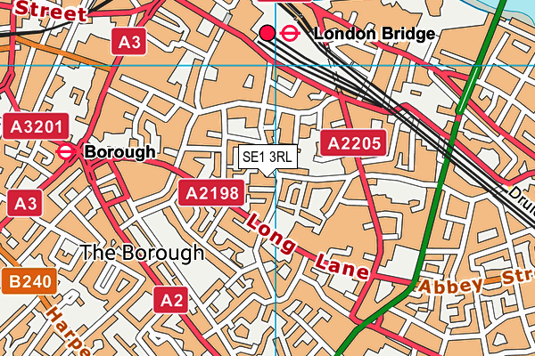 SE1 3RL map - OS VectorMap District (Ordnance Survey) SE1 3RL map - OS VectorMap District (Ordnance Survey)