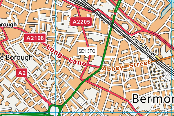 SE1 3TQ map - OS VectorMap District (Ordnance Survey)