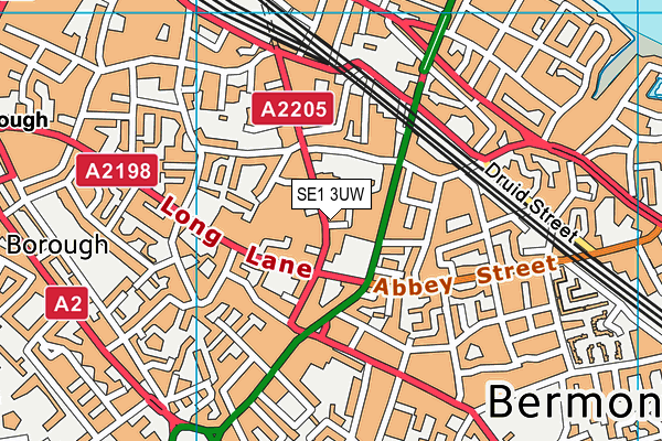 SE1 3UW map - OS VectorMap District (Ordnance Survey) SE1 3UW map - OS VectorMap District (Ordnance Survey)