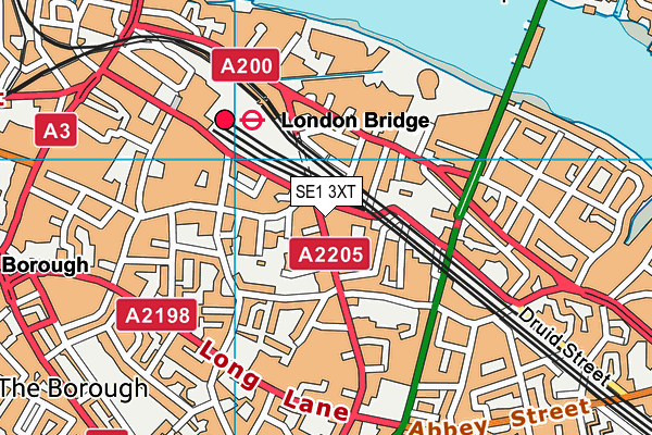 SE1 3XT map - OS VectorMap District (Ordnance Survey) SE1 3XT map - OS VectorMap District (Ordnance Survey)