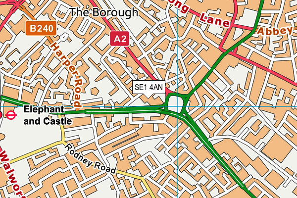 SE1 4AN map - OS VectorMap District (Ordnance Survey) SE1 4AN map - OS VectorMap District (Ordnance Survey)