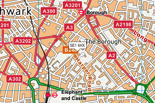 SE1 4HX map - OS VectorMap District (Ordnance Survey) SE1 4HX map - OS VectorMap District (Ordnance Survey)