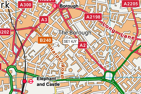 SE1 4JY map - OS VectorMap District (Ordnance Survey) SE1 4JY map - OS VectorMap District (Ordnance Survey)