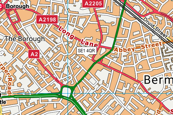 SE1 4QR map - OS VectorMap District (Ordnance Survey)