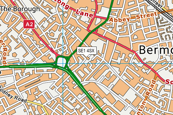 SE1 4SX map - OS VectorMap District (Ordnance Survey) SE1 4SX map - OS VectorMap District (Ordnance Survey)