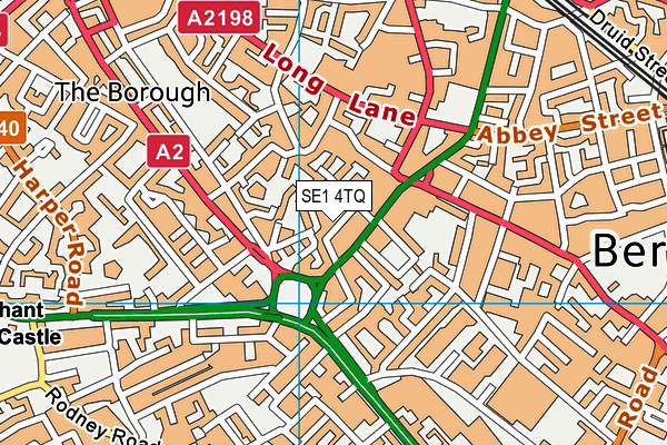 SE1 4TQ map - OS VectorMap District (Ordnance Survey) SE1 4TQ map - OS VectorMap District (Ordnance Survey)