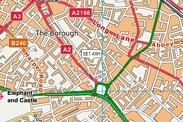 SE1 4XH map - OS VectorMap District (Ordnance Survey) SE1 4XH map - OS VectorMap District (Ordnance Survey)