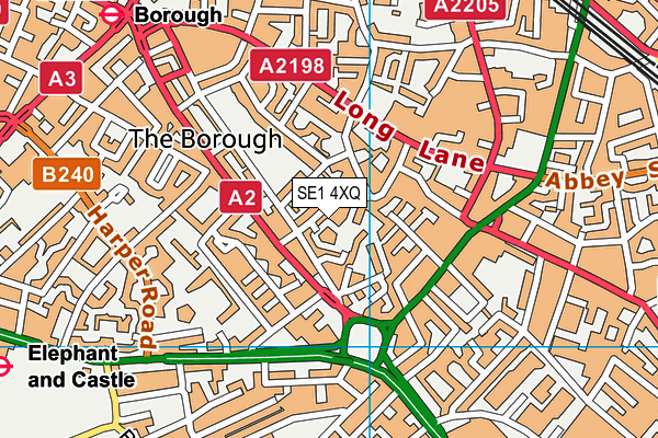 SE1 4XQ map - OS VectorMap District (Ordnance Survey) SE1 4XQ map - OS VectorMap District (Ordnance Survey)