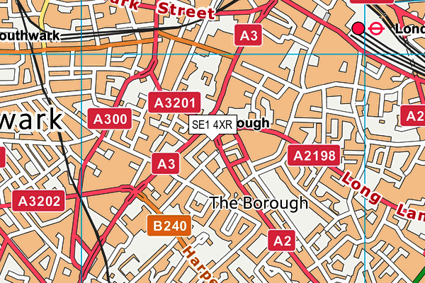 SE1 4XR map - OS VectorMap District (Ordnance Survey) SE1 4XR map - OS VectorMap District (Ordnance Survey)