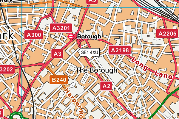 SE1 4XU map - OS VectorMap District (Ordnance Survey) SE1 4XU map - OS VectorMap District (Ordnance Survey)